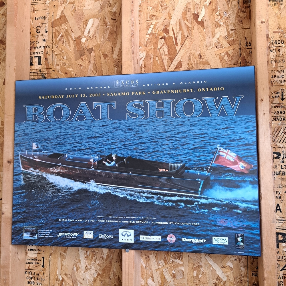 Boat Show Poster with Blue Waters